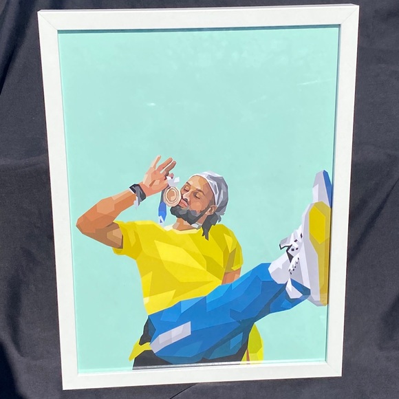 OBB COLLECTIONS Other - ‘Patty Mills ’ - Olympic Gold Medal Framed NBA Art Print